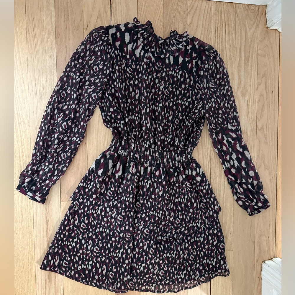 Stylish Kids Dress with Ruffle Neck